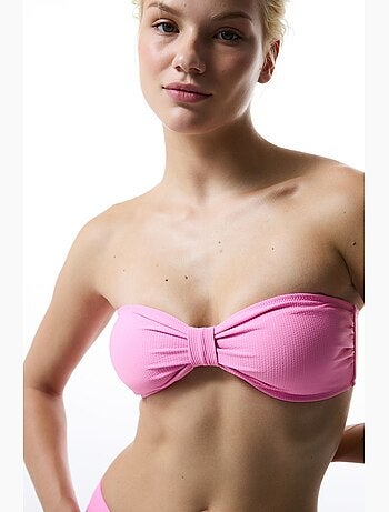 Bia haut de bikini bandeau à nœud penti