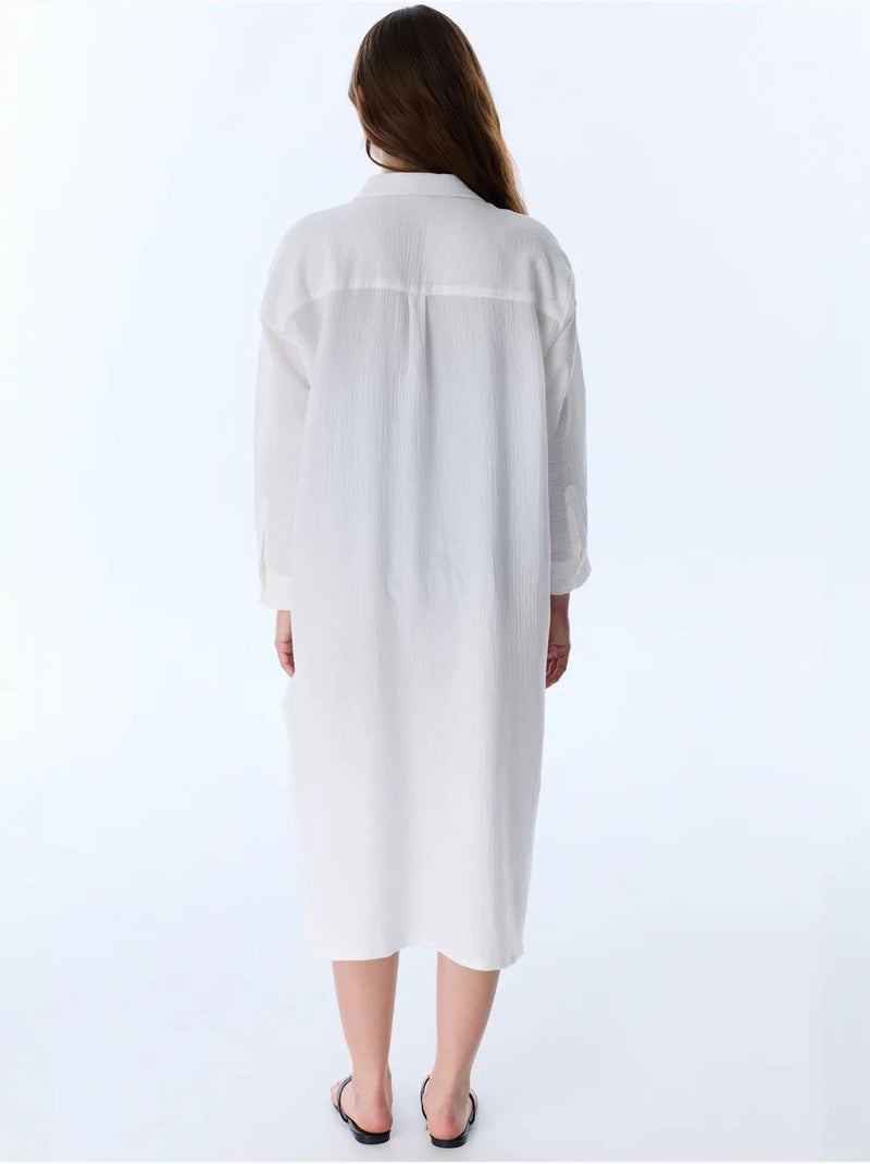 Bia kaftan à manches longues penti Blanc - Kiabi