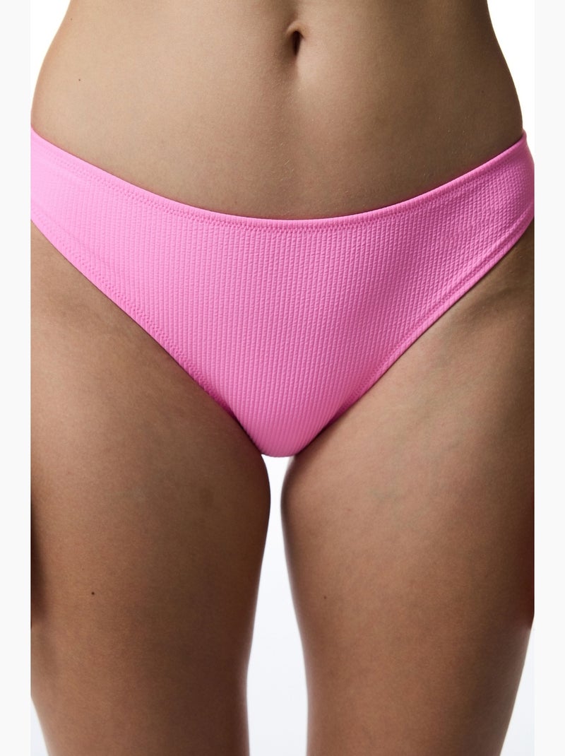 Bia slip bikinibroekje penti Fluorroze/Solinotes - Kiabi