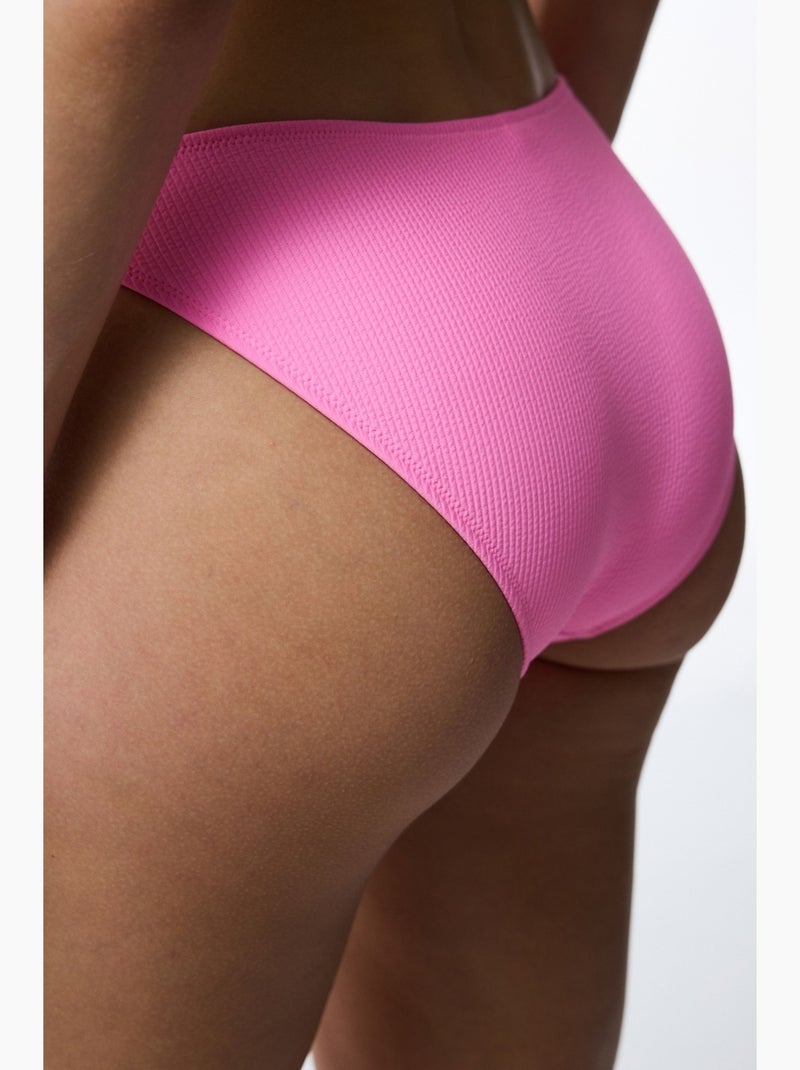 Bia slip bikinibroekje penti Fluorroze/Solinotes - Kiabi