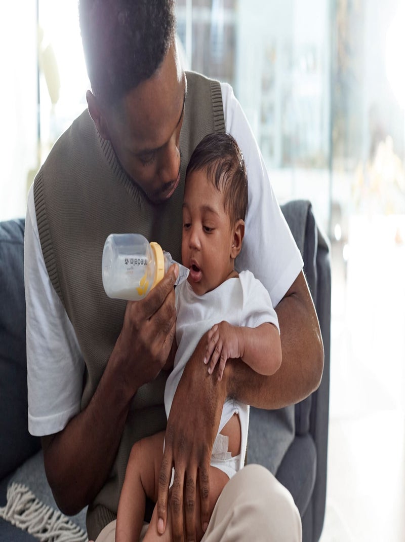 Biberon-tasse medela softcup 80 ml - embout buccal souple en silicone, écoulement contrôlé Transparent - Kiabi