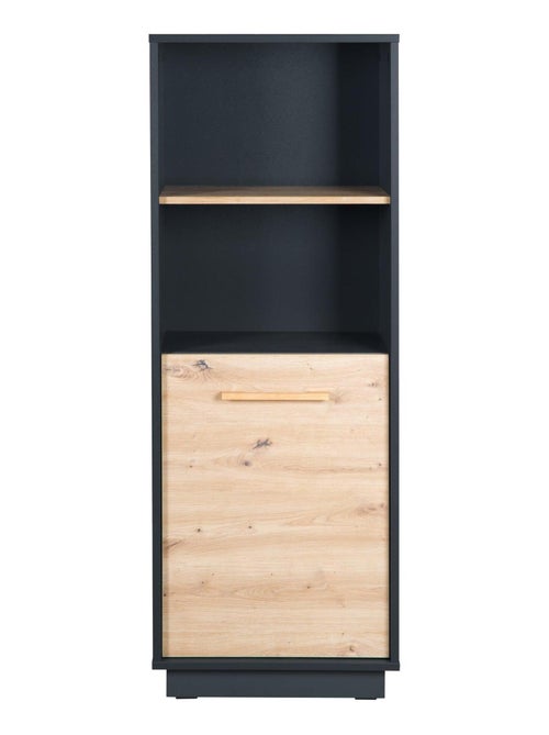 Bibliothèque enfant colonne 1 porte 2 niches 'Roba lenn' - Kiabi