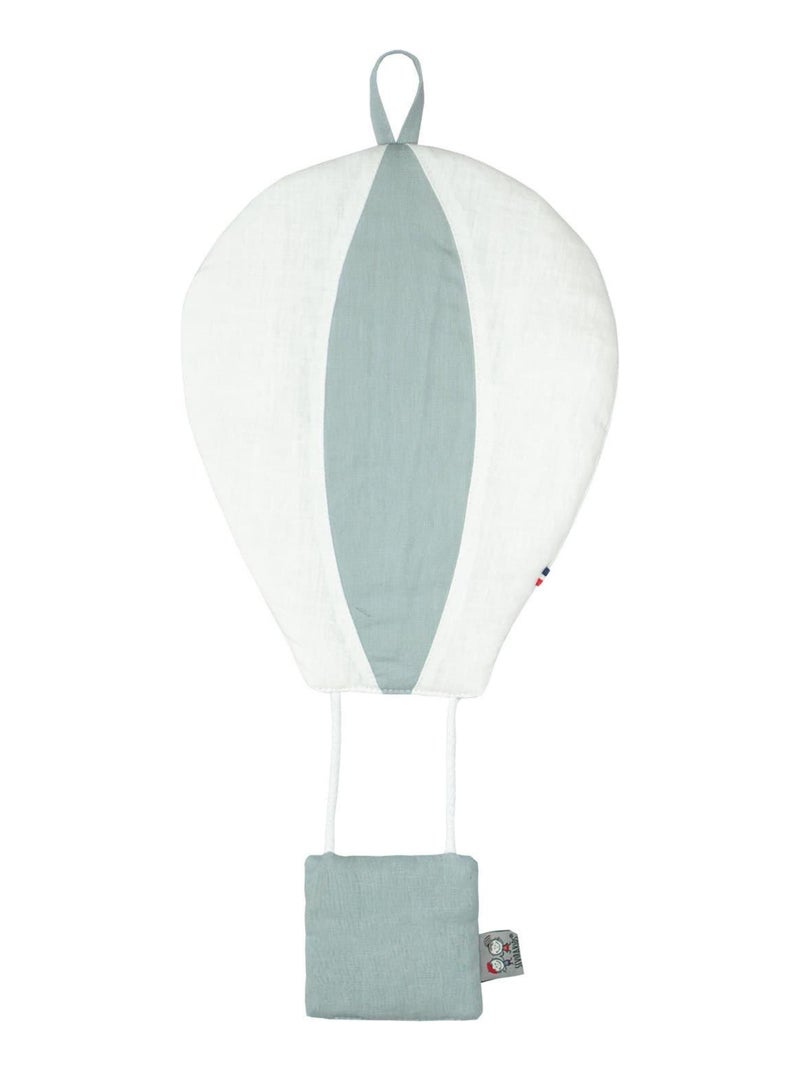 Bicolore decoratieve muurballon van linnen Groen - Kiabi
