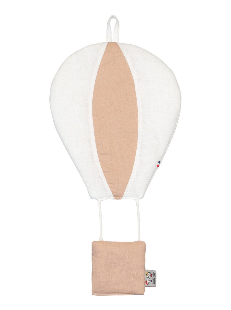 Bicolore decoratieve muurballon van linnen Lichtoranje - Kiabi