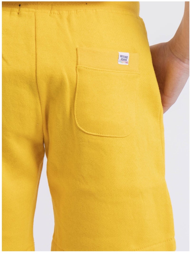Bidmin-j fleece bermuda shorts Geel - Kiabi