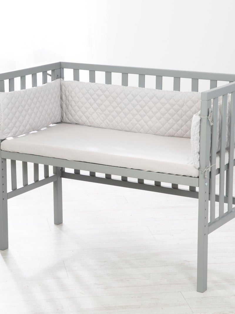 Bijzetbed 2-in-1 + matras en accessoires - roba 'roba style' Grijs - Kiabi
