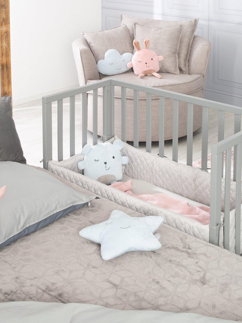 Bijzetbed 2-in-1 + matras en accessoires - roba 'roba style' Grijs - Kiabi