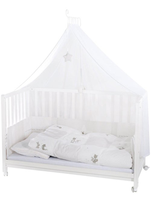 Bijzetbed 60 x 120 cm met complete beddengoedset 'Fox & Bunny' ROBA - Kiabi
