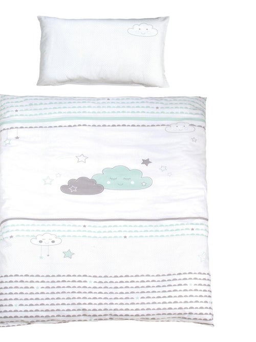 Bijzetbed 60 x 120 cm met complete beddengoedset 'Happy Cloud' ROBA - Kiabi