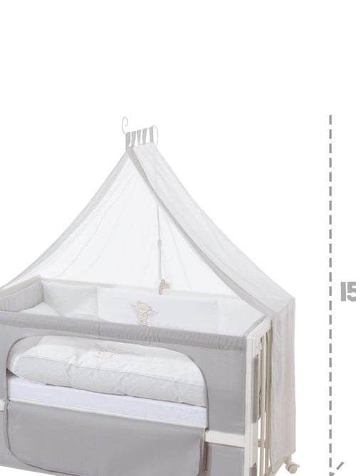 Bijzetbed 60 x 120 cm met complete beddengoedset 'heartbreaker' roba - Kiabi