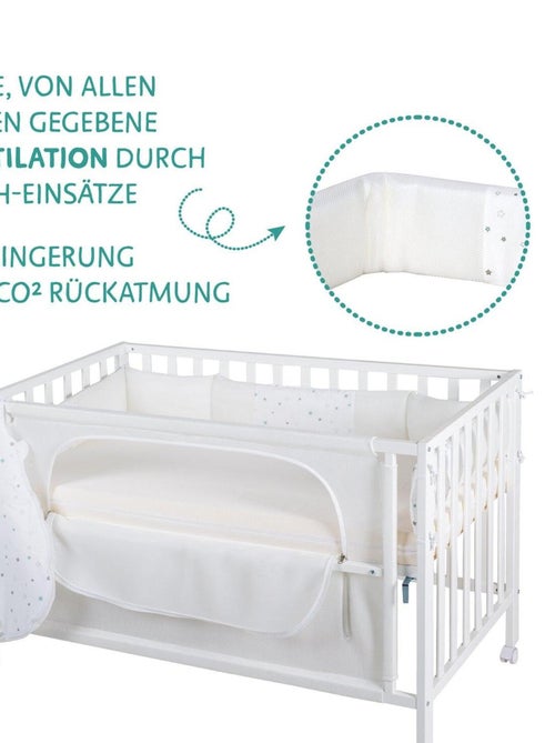 Bijzetbed 60 x 120 + matras 'safe asleep®' en accessoires 'Sternenzauber' ROBA - Kiabi
