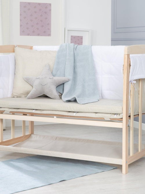 Bijzetwieg 4-in-1 met complete beddengoedset met beertjesprint 'liebhabear' roba - Kiabi