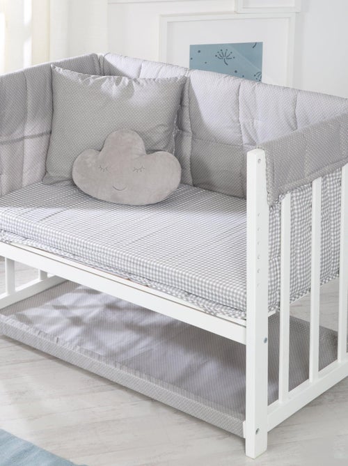 Bijzetwieg 4-in-1 met complete beddengoedset met print 'Adam & Eule' ROBA - Kiabi Bijzetwieg 4-in-1 met complete beddengoedset met print 'Adam & Eule' ROBA - Kiabi