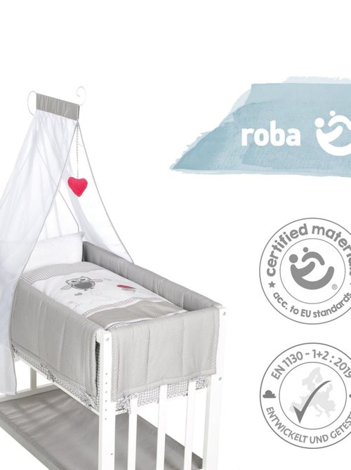 Bijzetwieg 4-in-1 met complete beddengoedset met print 'Adam & Eule' ROBA - Kiabi Bijzetwieg 4-in-1 met complete beddengoedset met print 'Adam & Eule' ROBA - Kiabi