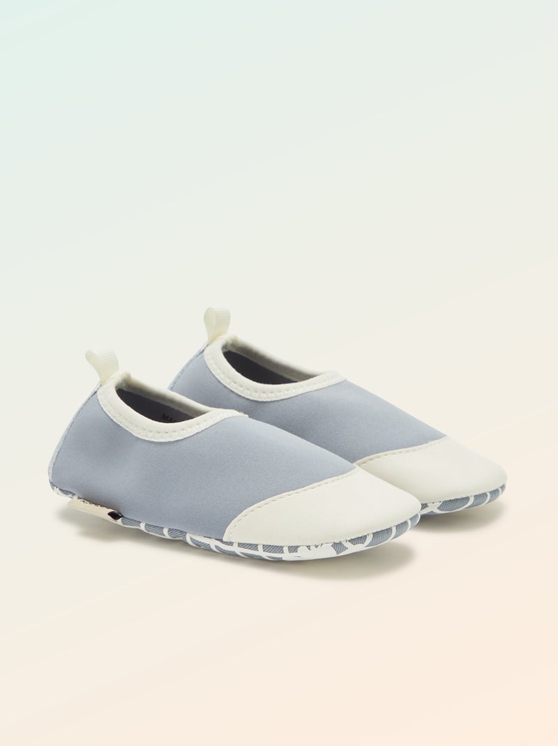 Bijzonder soepele slofjes motoriek 2 - Kitchoun Blauw - Kiabi