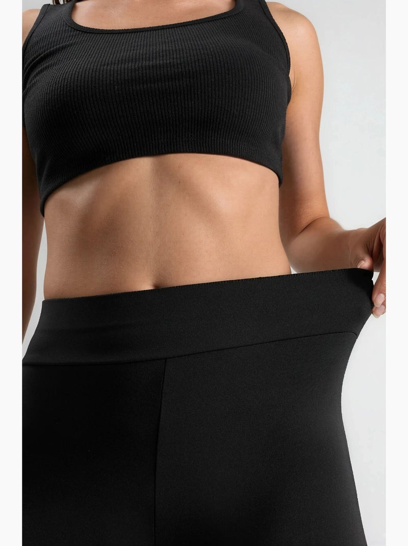 Biker shorts met hoge taille hiccup Zwart - Kiabi
