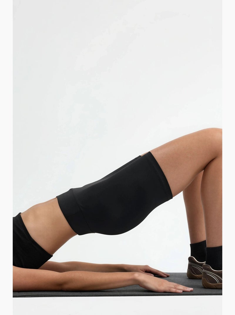 Biker shorts met hoge taille hiccup Zwart - Kiabi