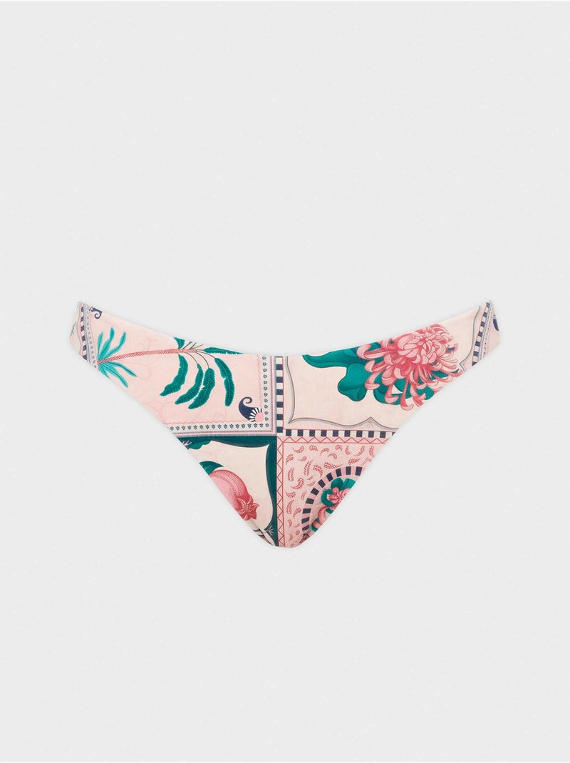 Bikinibroekje braziliaanse snit in v-vorm Multicolor - Kiabi