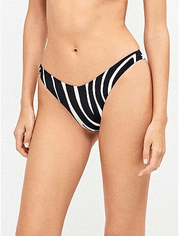 Bikinibroekje braziliaanse v-cut dierenprint zebra