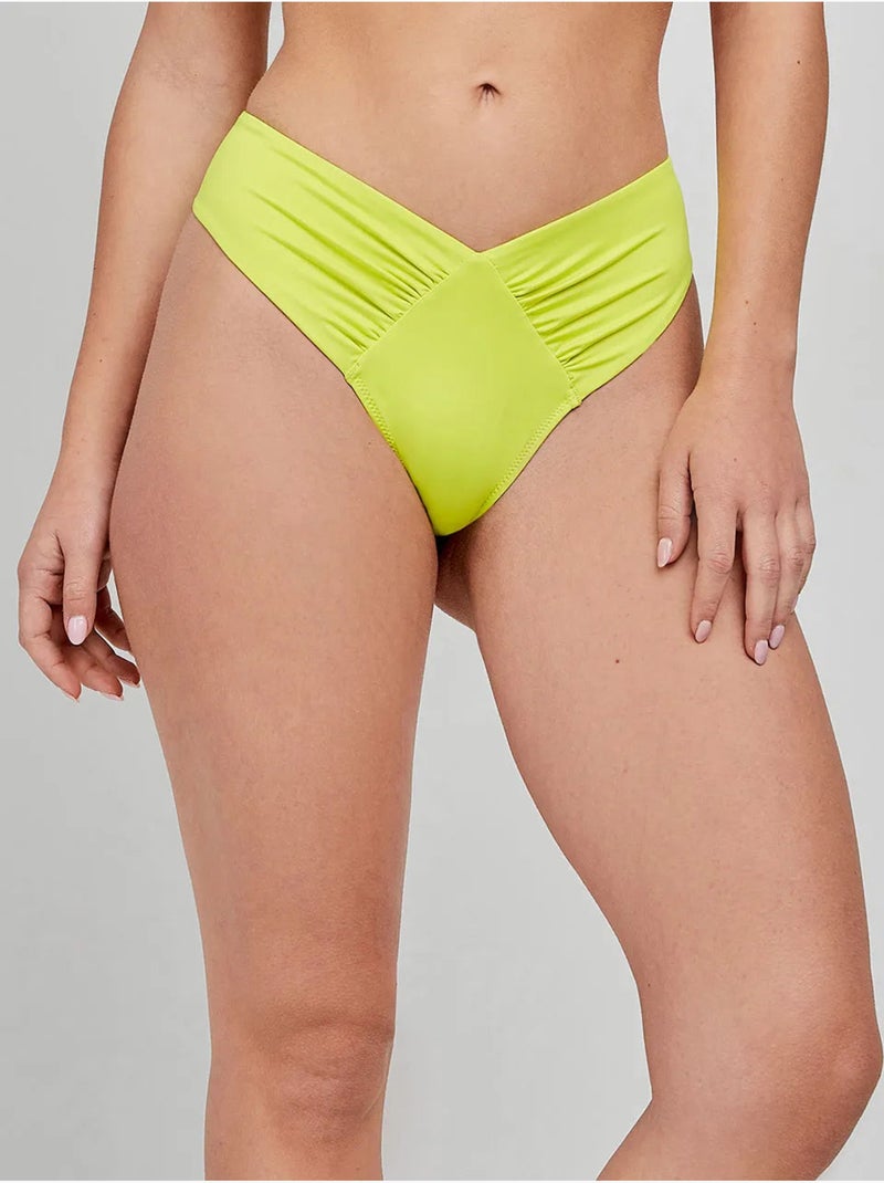 Bikinibroekje braziliaanse v-snede Blauw Groen - Kiabi