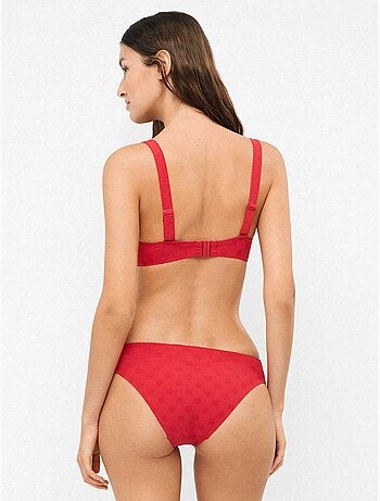 Bikinibroekje jacquard met stippen