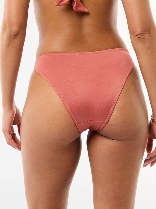 Bikinibroekje met bloem in reliëf - Kiabi