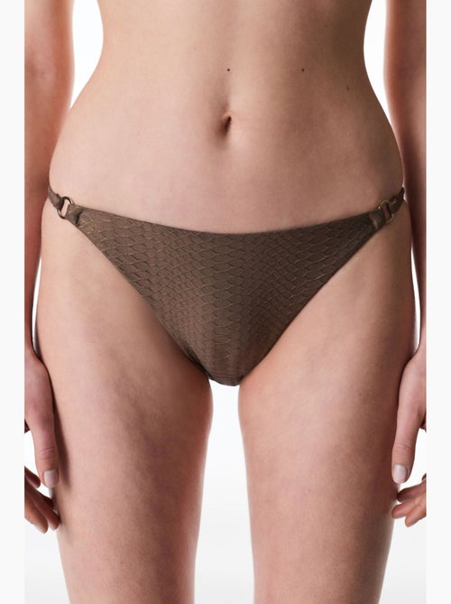 Bikinibroekje met glans aan de zijkanten en middelhoge taille penti - Kiabi Bikinibroekje met glans aan de zijkanten en middelhoge taille penti - Kiabi
