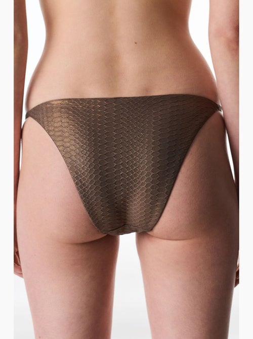 Bikinibroekje met glans aan de zijkanten en middelhoge taille penti - Kiabi Bikinibroekje met glans aan de zijkanten en middelhoge taille penti - Kiabi