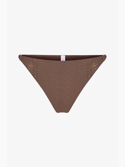 Bikinibroekje met glans aan de zijkanten en middelhoge taille penti - Kiabi Bikinibroekje met glans aan de zijkanten en middelhoge taille penti - Kiabi
