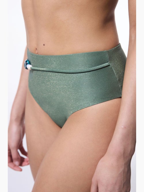 Bikinibroekje met hoge taille en kralen penti - Kiabi Bikinibroekje met hoge taille en kralen penti - Kiabi