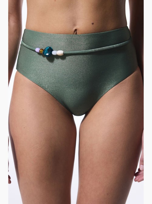 Bikinibroekje met hoge taille en kralen penti - Kiabi Bikinibroekje met hoge taille en kralen penti - Kiabi