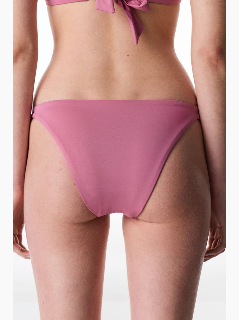 Bikinibroekje met middelhoge taille penti Oudroze - Kiabi