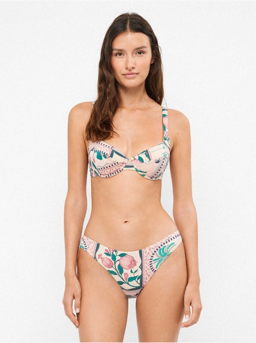 Bikinibroekje met mozaïekprint geïnspireerd op tropische - Kiabi Bikinibroekje met mozaïekprint geïnspireerd op tropische - Kiabi
