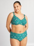 Bikinibroekje met print GROEN - Kiabi