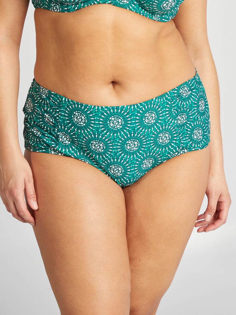 Bikinibroekje met print GROEN - Kiabi