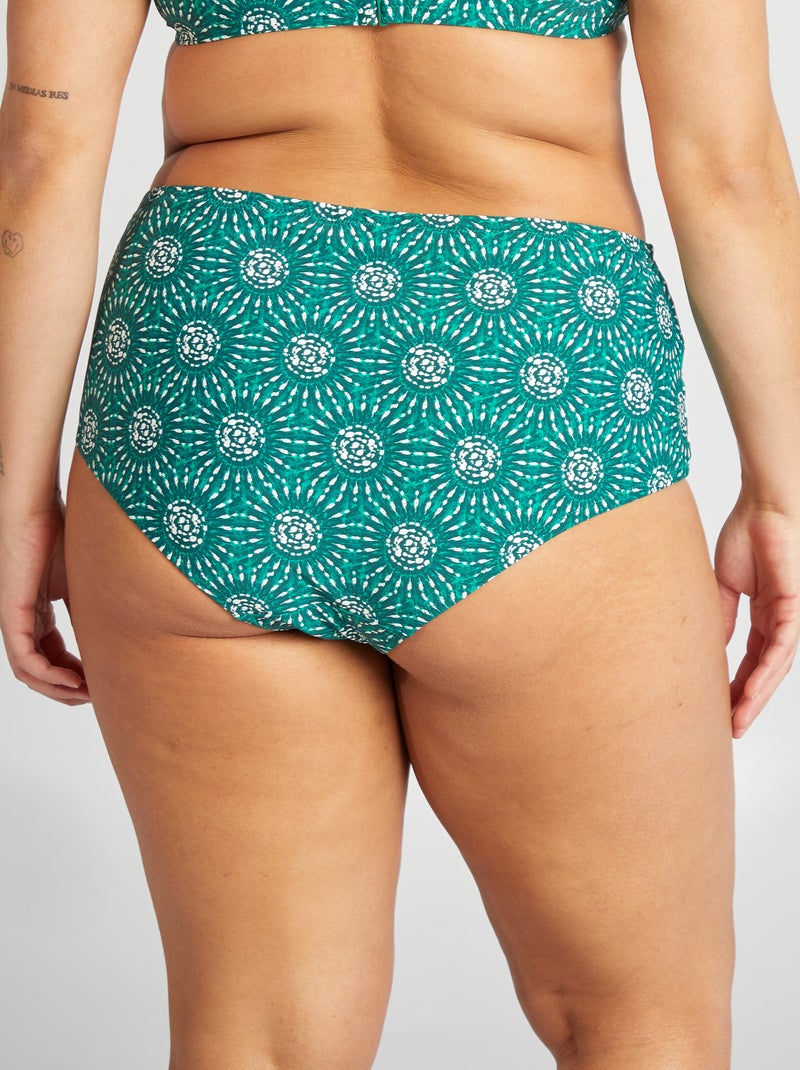 Bikinibroekje met print GROEN - Kiabi