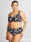 Bikinibroekje met print ZWART - Kiabi