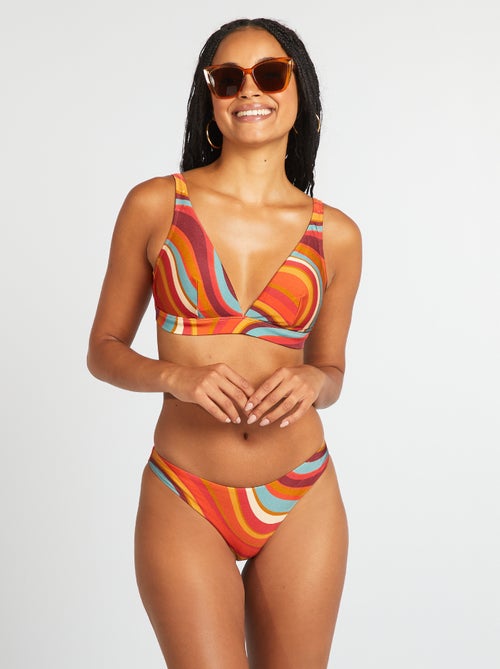 Bikinibroekje met psychedelische print - Kiabi