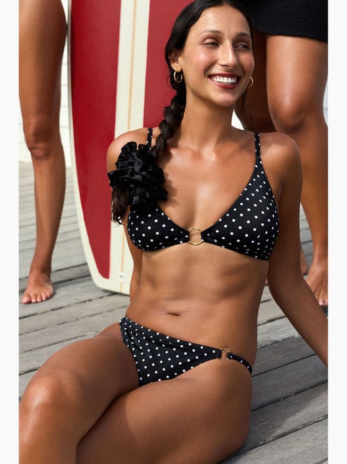 Bikinibroekje met stippen en zijdetail, middelhoge taille penti - Kiabi Bikinibroekje met stippen en zijdetail, middelhoge taille penti - Kiabi
