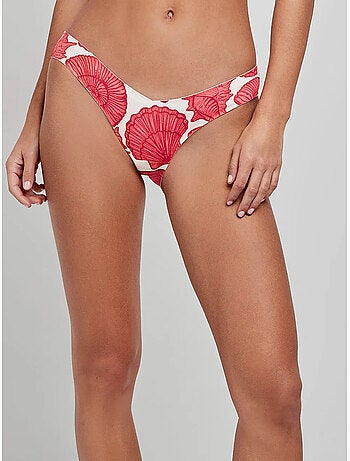 Bikinibroekje met v-snede in high tech stof