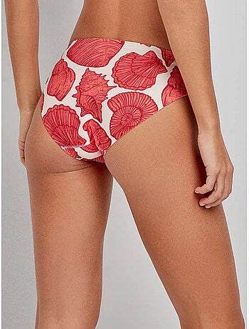 Bikinibroekje met v-snede in high tech stof