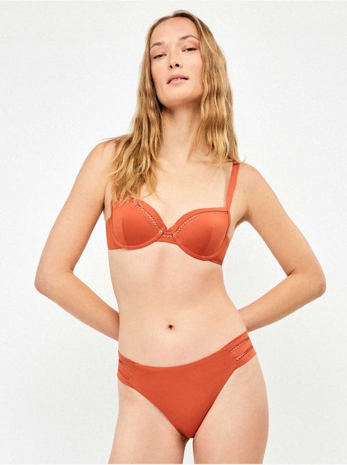 Bikinislip met opengewerkt detail aan de zijkanten - Kiabi