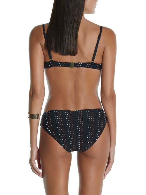 Bikinislip plumetti zwart - Kiabi