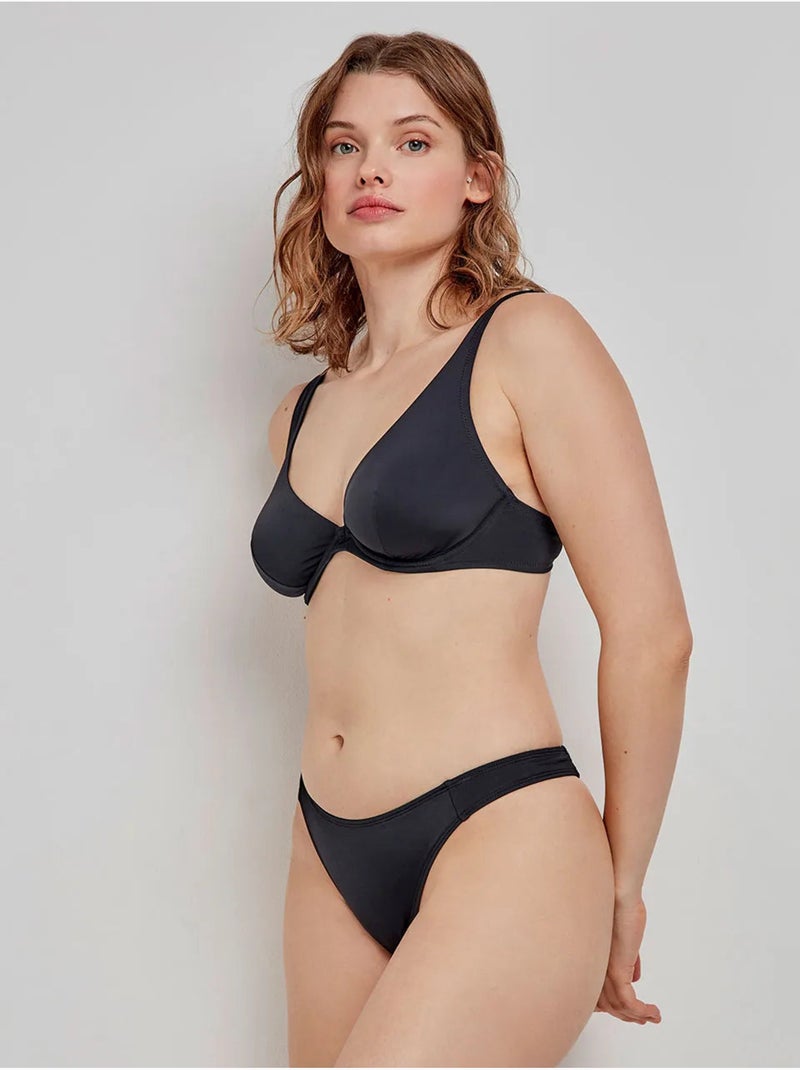 Bikinitop capaciteit cups c en d Zwart - Kiabi