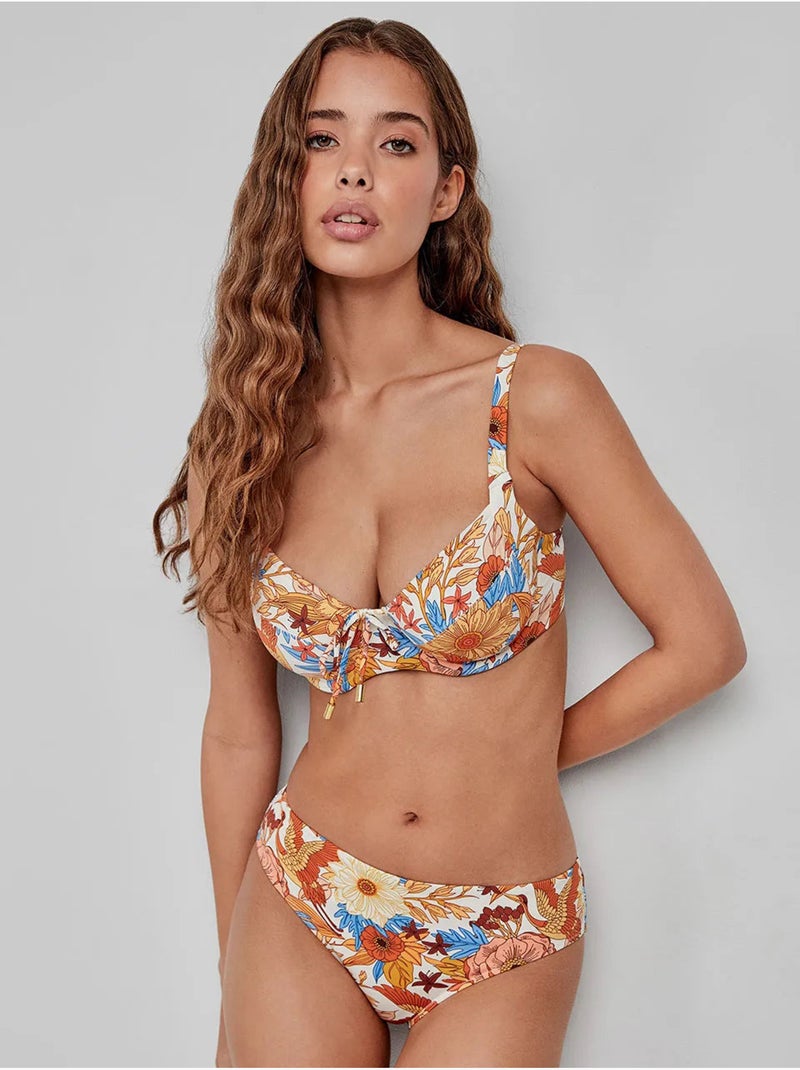 Bikinitop capaciteit zonder foam cups c en d. Multicolor - Kiabi