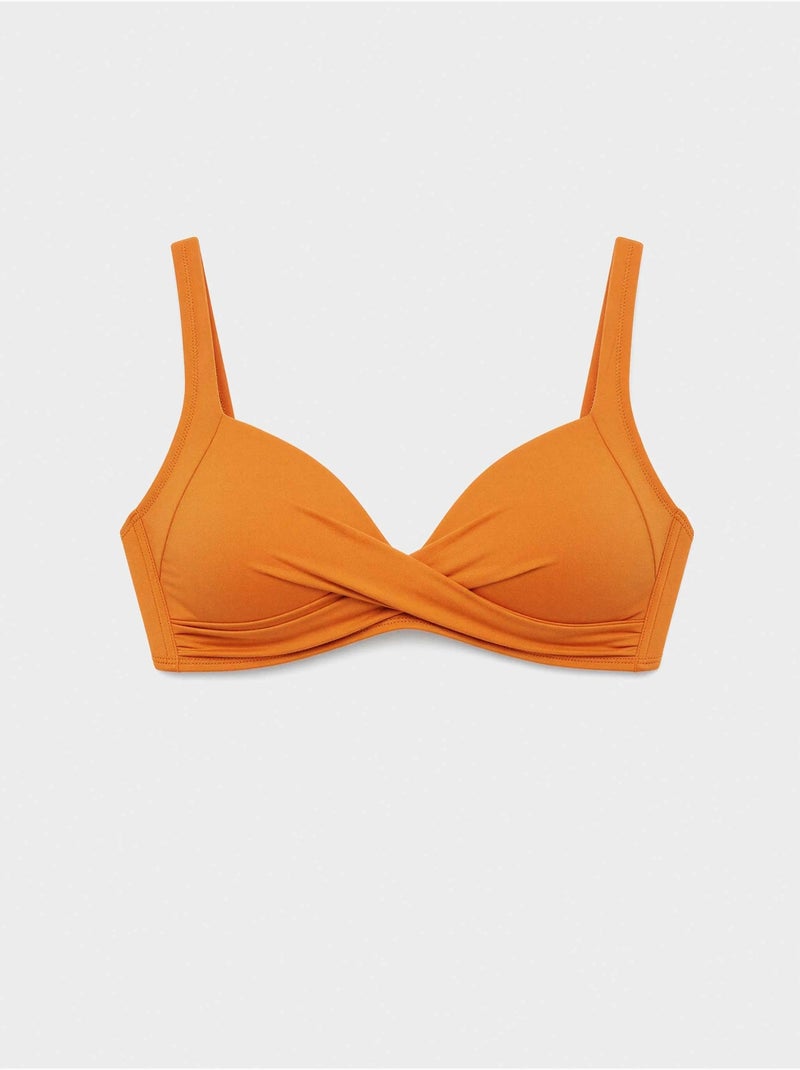 Bikinitop cups b, c en d Oranje - Kiabi