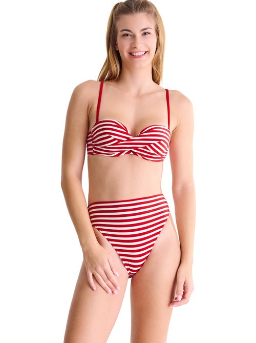 Bikinitop met hoge taille bondi beach - Kiabi