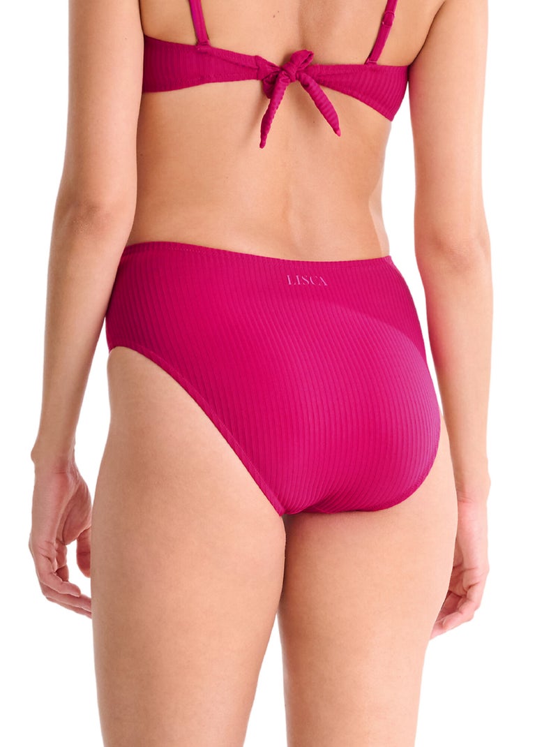 Bikinitop met hoge taille florida Magenta - Kiabi