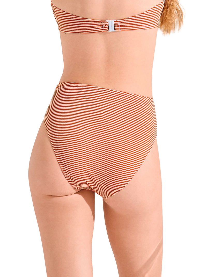 Bikinitop met hoge taille lascari Rood - Kiabi