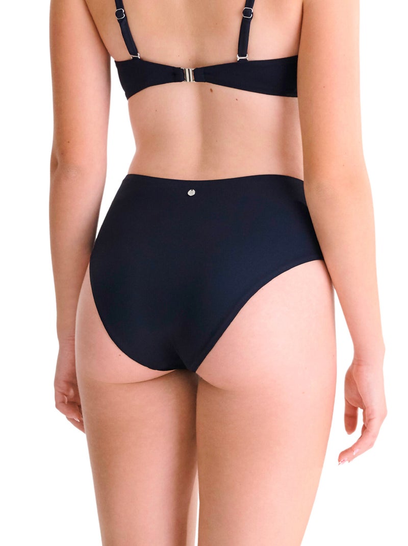 Bikinitop met hoge taille portofino Zwart - Kiabi